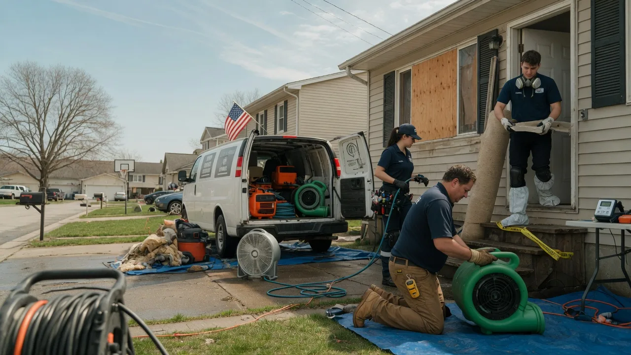 Water Damage Restoration in Tovey, IL near me
